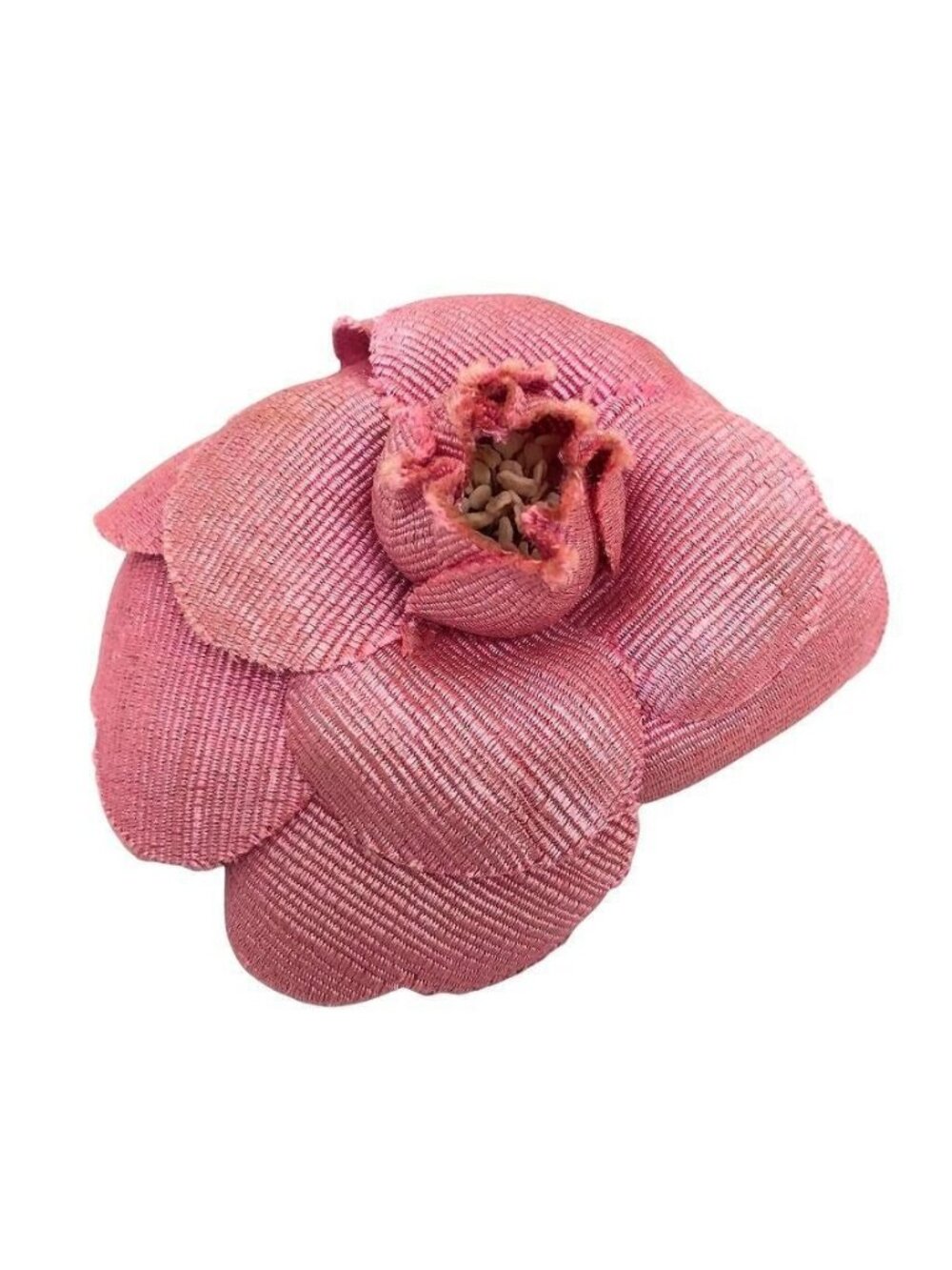 Chanel Camellia Corsage Brooch Pink